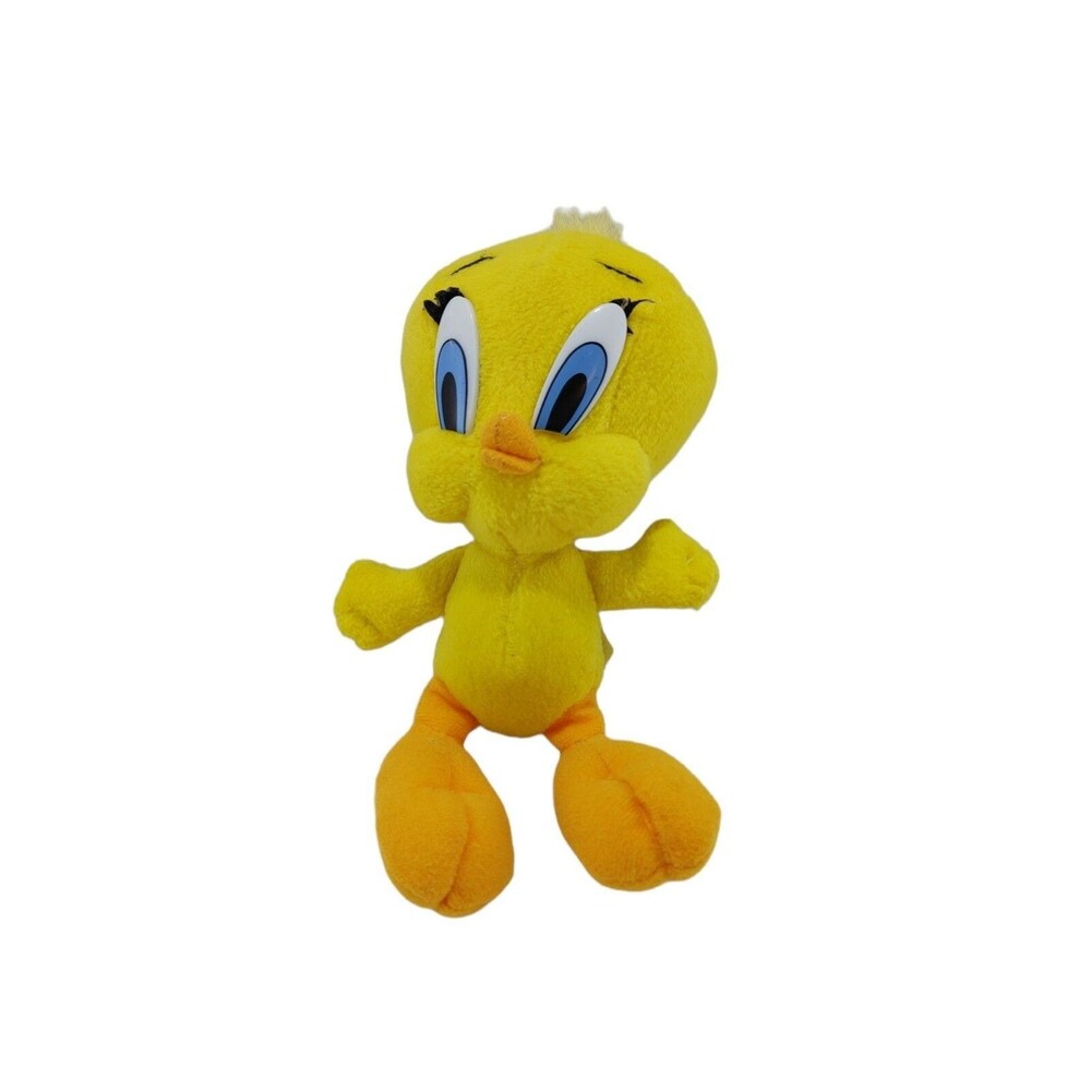 1999 Tweety Bird Plush Looney Tunes Bean Bag Toy Play By Play 6" Warner Bros